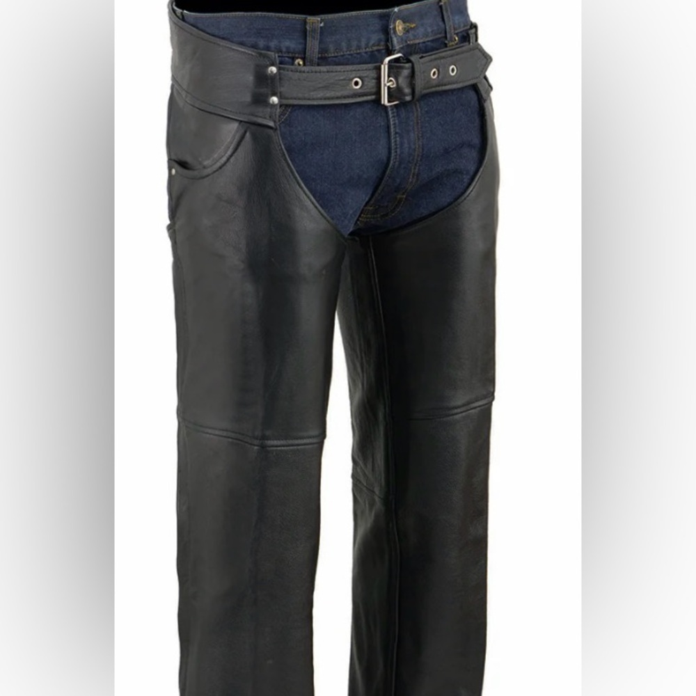 Black Leather Chaps
